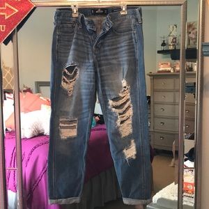 Distressed hollister jeans